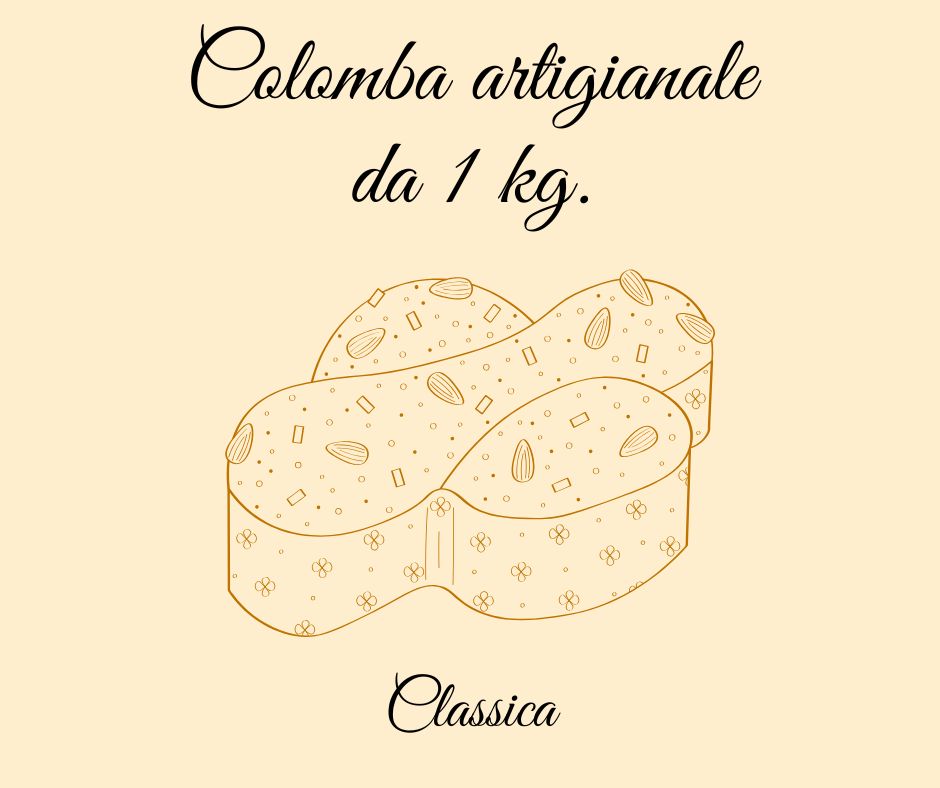 Colomba artigianale classica da 1 kg.