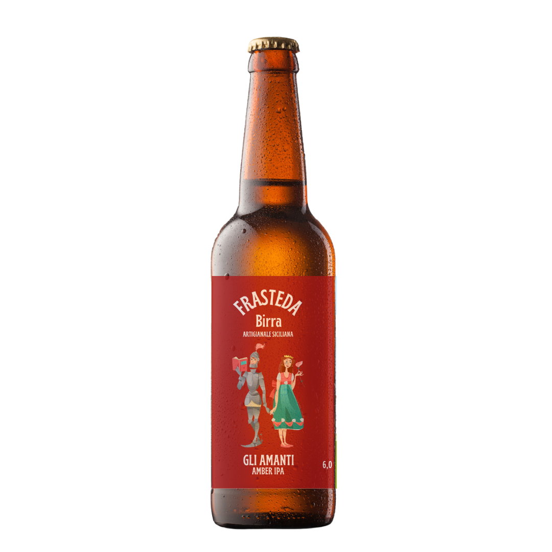 Gli Amanti - Amber IPA - Birra artigianale siciliana Frasteda da 33 cl.