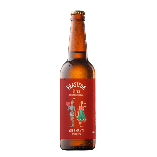 Gli Amanti - Amber IPA - Birra artigianale siciliana Frasteda da 33 cl.