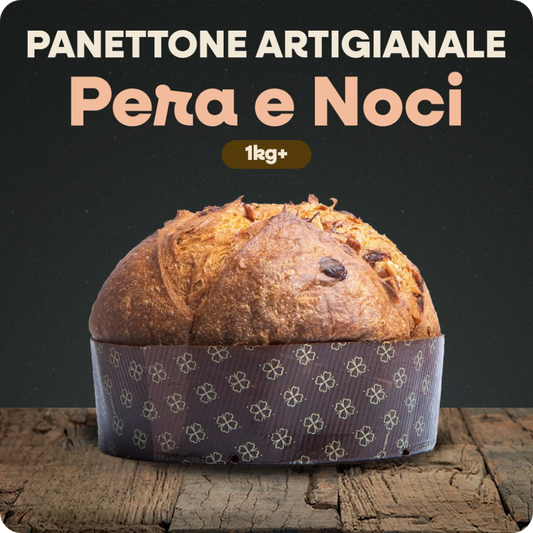 Panettone artigianale siciliano Frasteda da 1 Kg. ’Pera e noci’