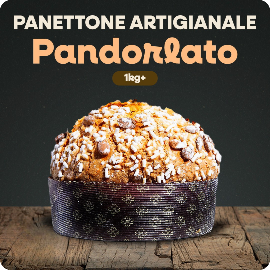 Panettone siciliano artigianale Frasteda da 1 Kg. ’Pandorlato’