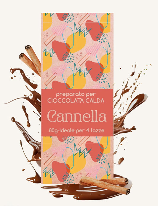 Preparato per cioccolata calda alla cannella 80 g ideale per 4 tazze