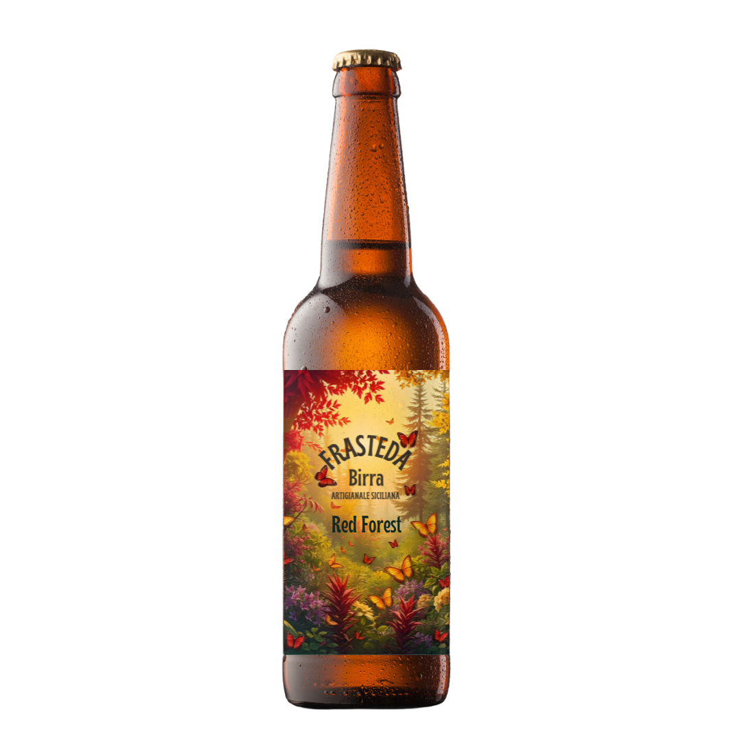Red Forest - Belgian amber IPA - Birra artigianale siciliana Frasteda da 33 cl.