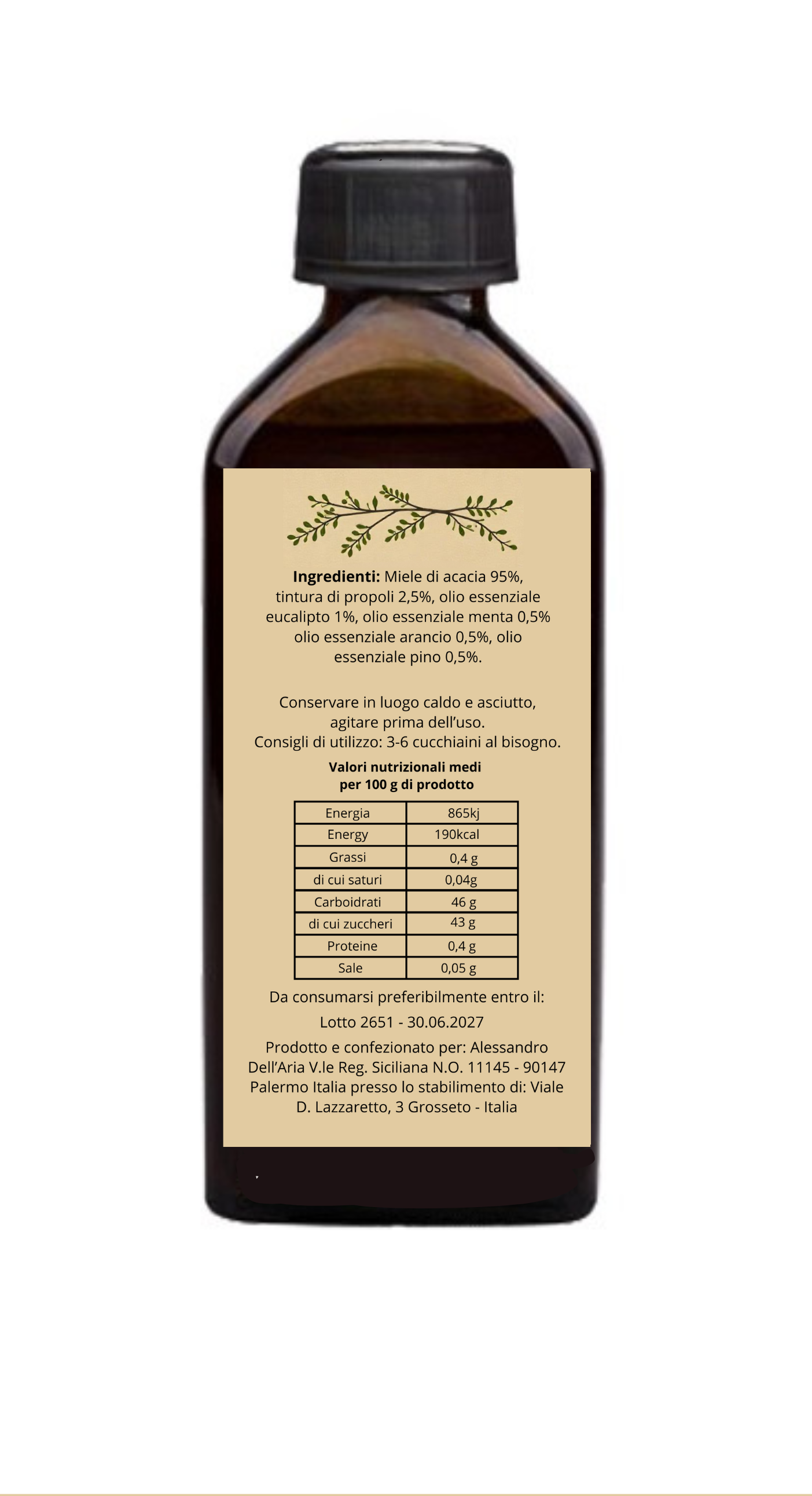 Sciroppo al miele balsamico
